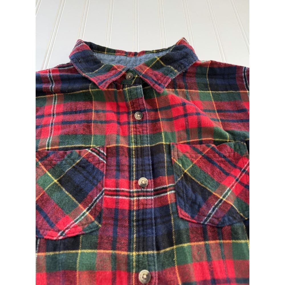 Legendary Whitetails Women's‎ Flannel Shirt Large Plaid Cotton
